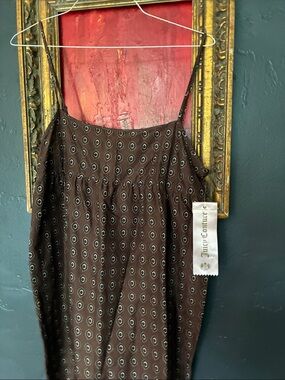 Juicy Couture Brown Printed Spaghetti-Strap Camisole